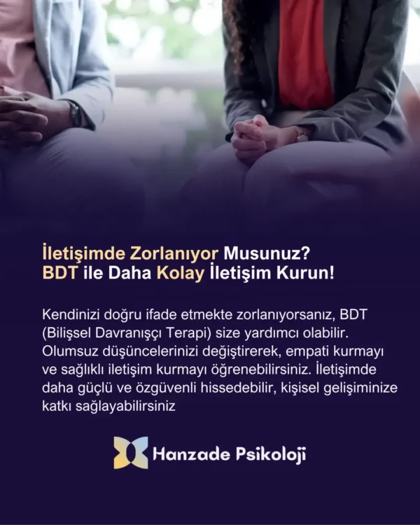 iletişimde zorlanmaya karşı bilişsel davranışçı terapi