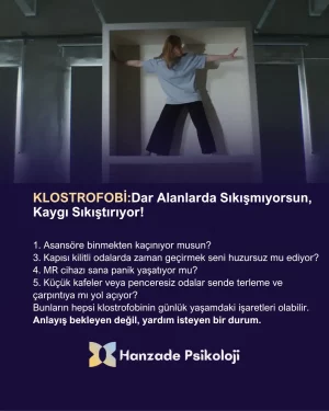 klostrofobi belirtileri